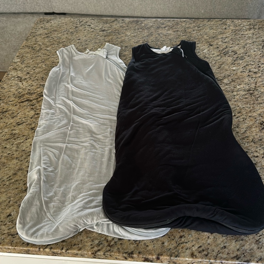 Kyte baby 1.0 Tog sleep sack gray 2.5 Tog black 0-6 months